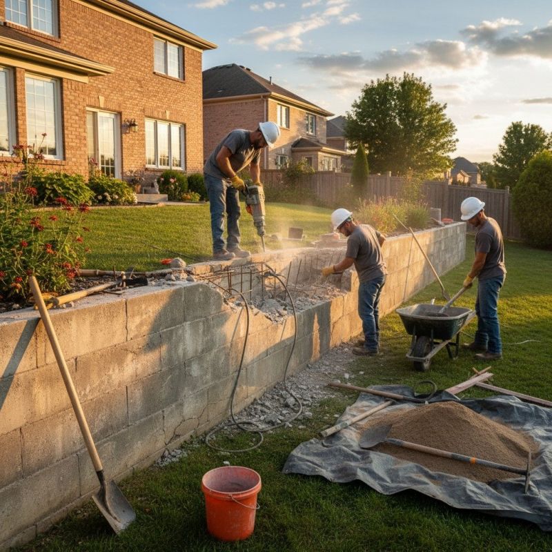 Poured Concrete Wall Repair