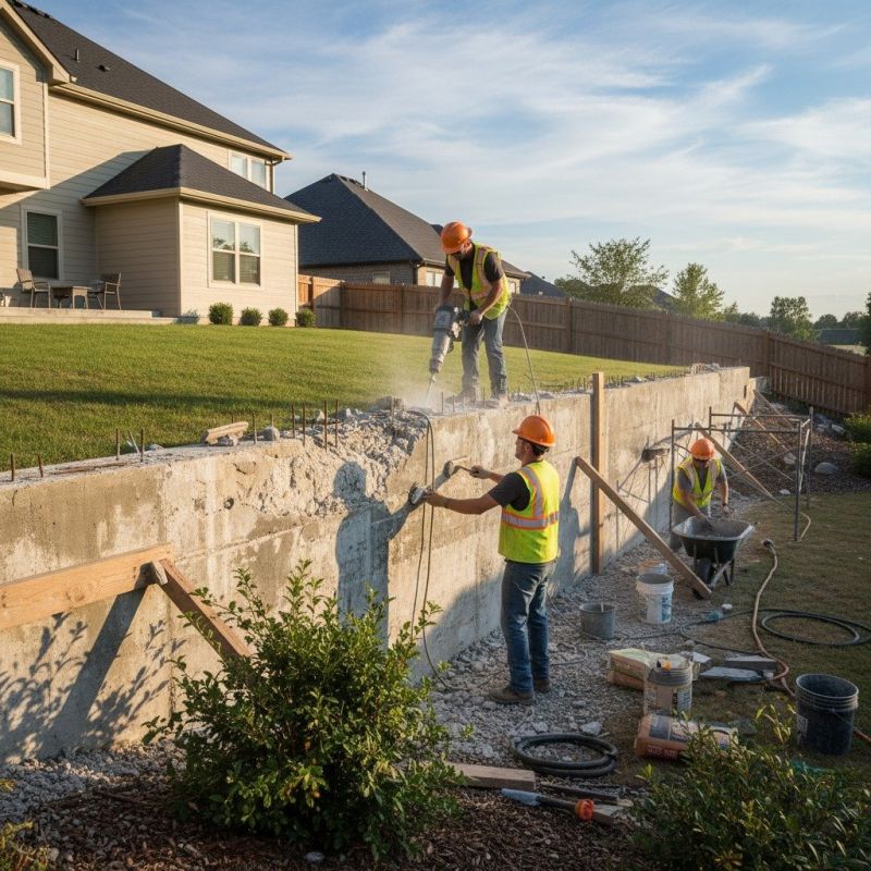 Poured Concrete Wall Repair