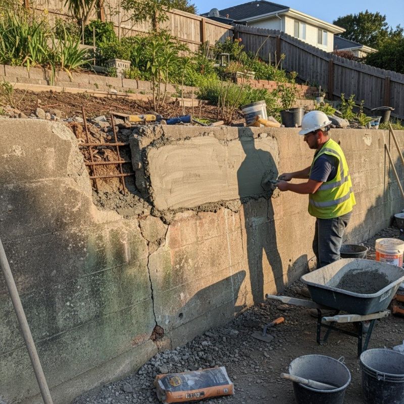 Poured Concrete Wall Repair