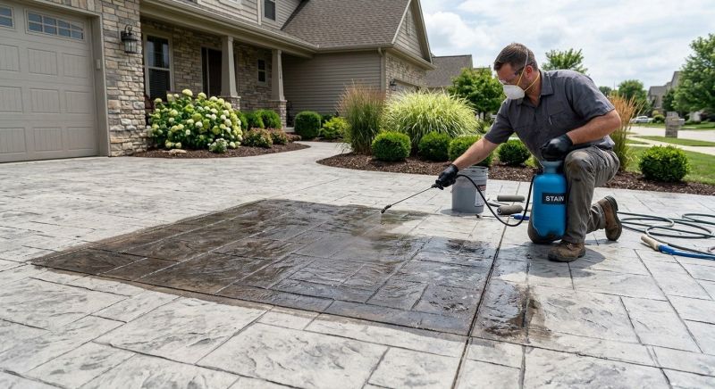Stamped Concrete Installation