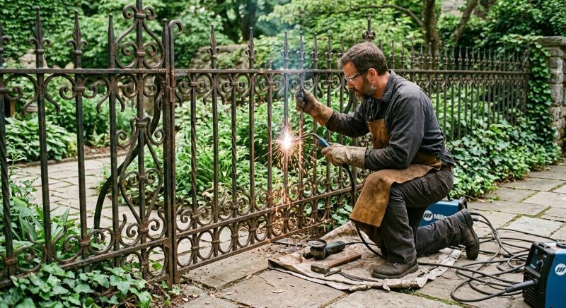 Wrought Iron Fence Installation