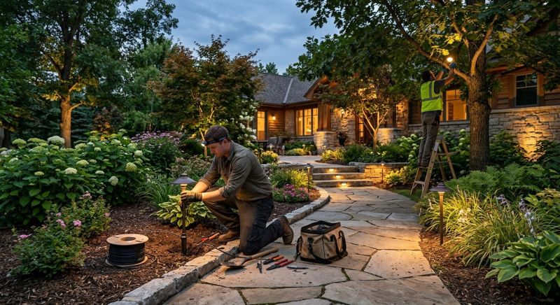 Permanent Outdoor Lighting Installation