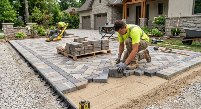 Commercial Pavers Installation